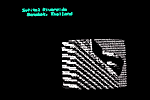 Vidcap of a linked video showing the Ruins in ASCII project in a head-on view against a dark field. Thumbnail.